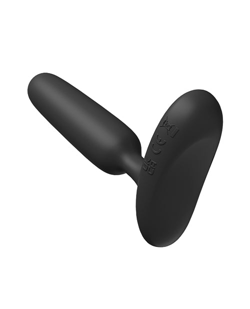 Lovense Glint App Controlled Touch Responsive Vibrating Butt Plug - Black