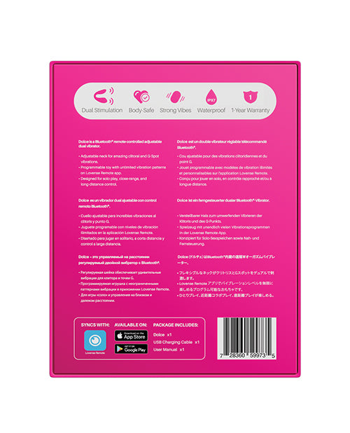 Lovense Quake Adjustable Dual Stimulator - Pink