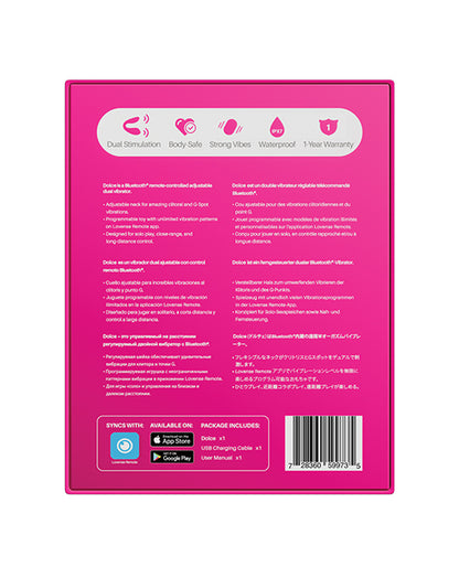 Lovense Quake Adjustable Dual Stimulator - Pink