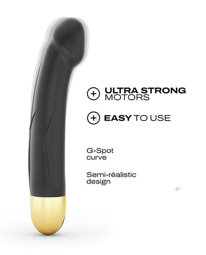 Dorcel Real Vibration M 8.6" Rechargeable Vibrator 2.0 - Black-gold