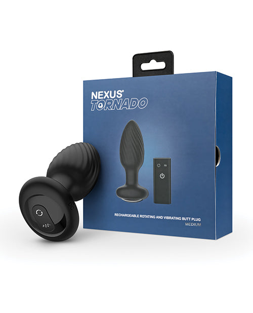 Nexus Tornado Rotating & Vibrating Medium Butt Plug w/Remote