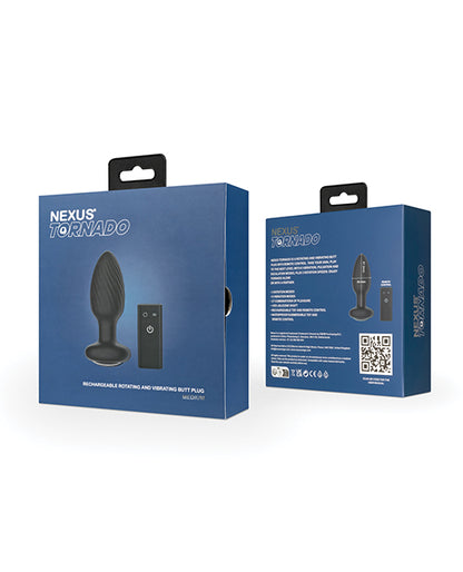Nexus Tornado Rotating & Vibrating Medium Butt Plug w/Remote