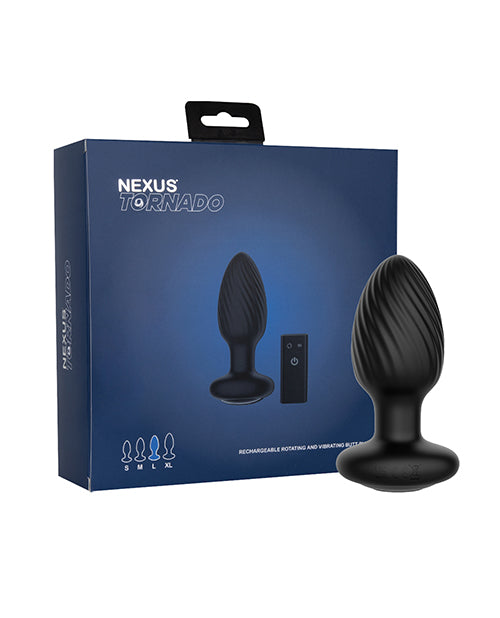 Nexus Tornado Rotating & Vibrating Large Butt Plug w/Remote