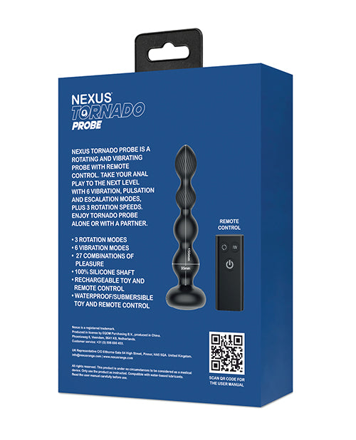 Nexus Tornado Probe Rotating & Vibrating Butt Plug