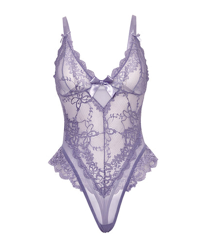 Valentine Lace Teddy w/Bow Details