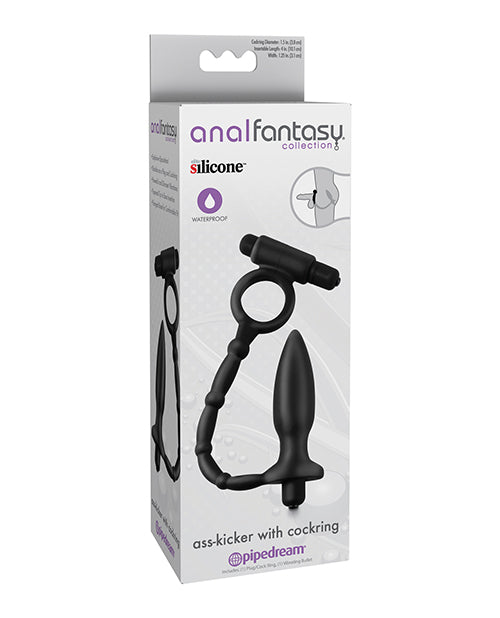 Anal Fantasy Collection Ass Kicker W-cockring - Black