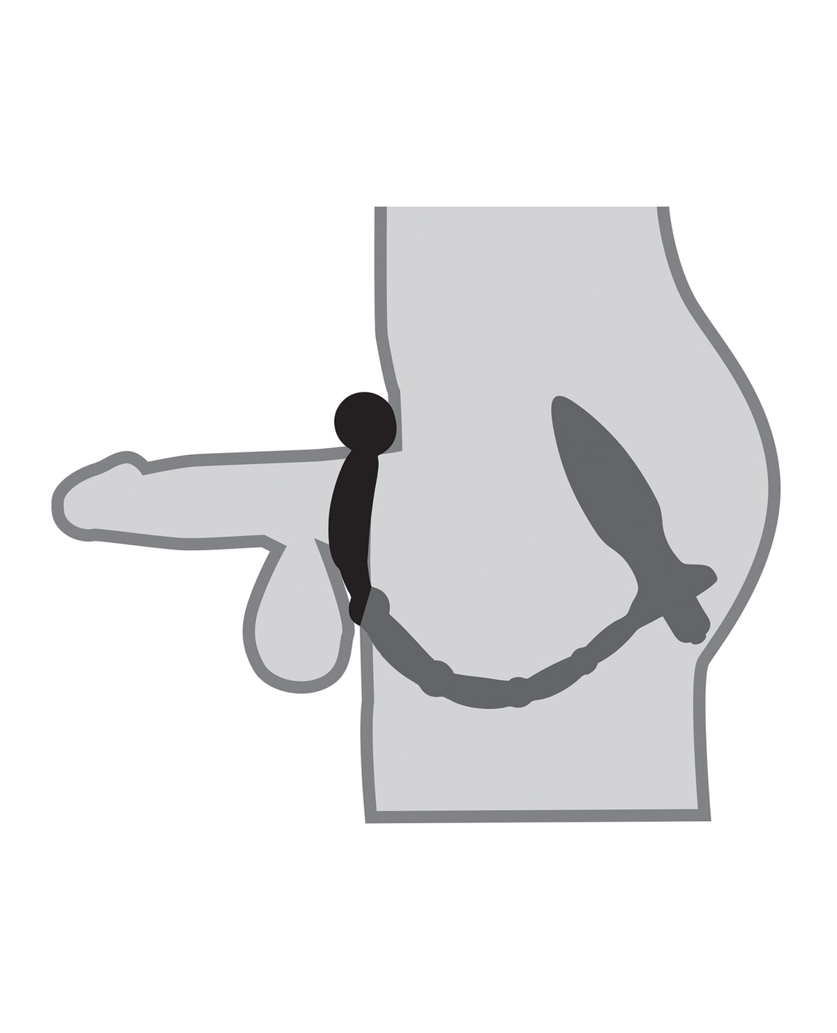 Anal Fantasy Collection Ass Kicker W-cockring - Black