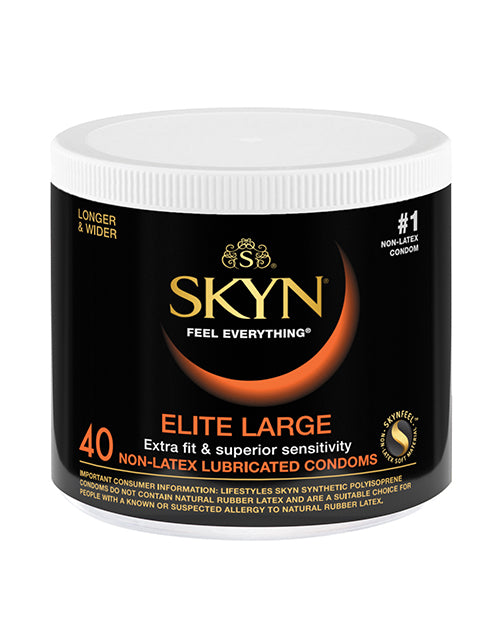 Lifestyles Elite Skyn Large Condom - Bowl Of 40