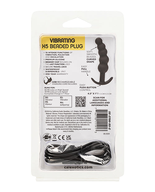 Boundless Vibrating X5 Beaded Plug