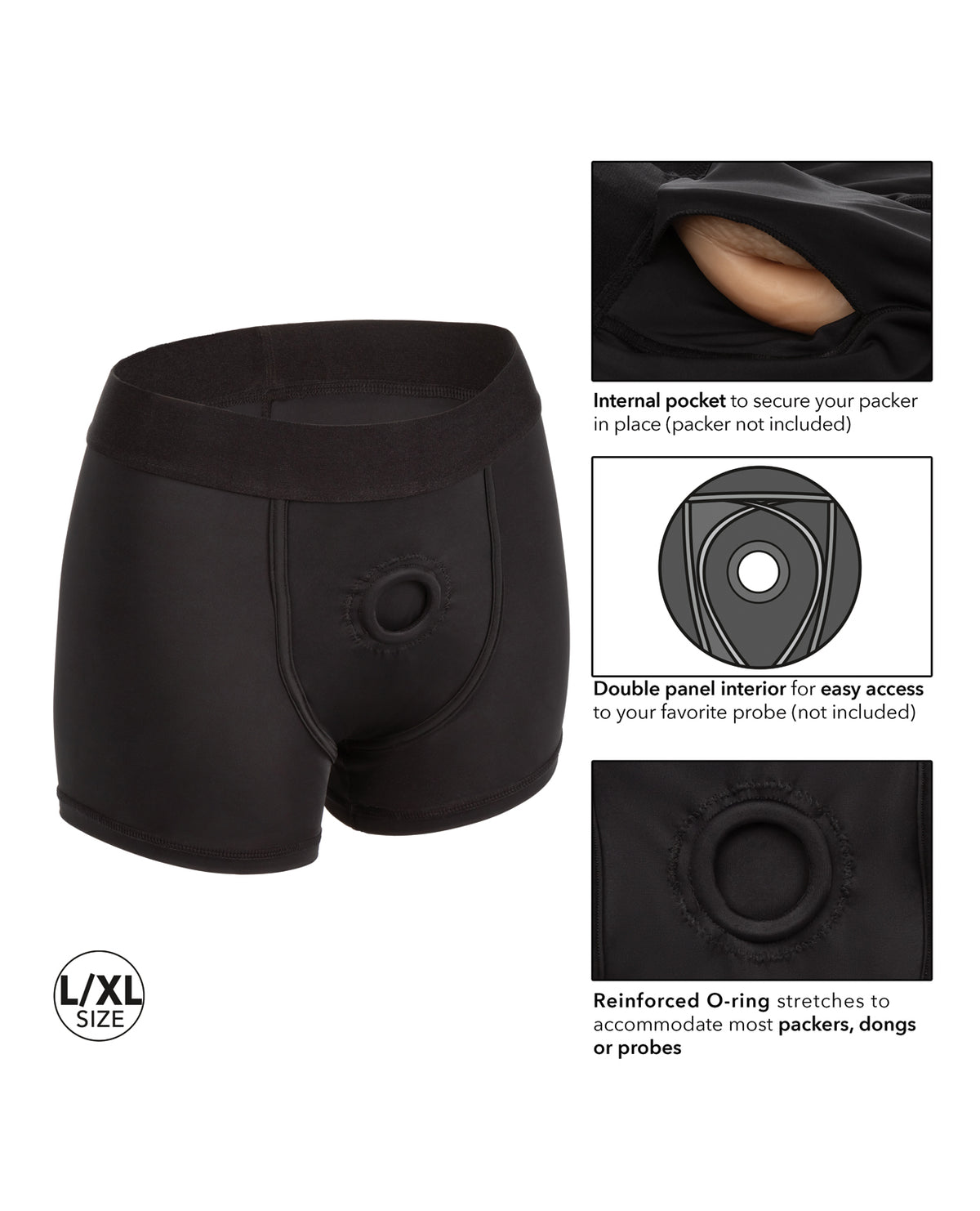 Boundless Boxer Brief L-xl - Black