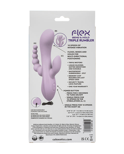 Flex Bend & Hold Triple Rumbler Triple Motor Massager