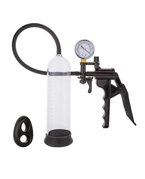 Peak Magnified Gauged Penis Pump System w/Cock & Ball Ring