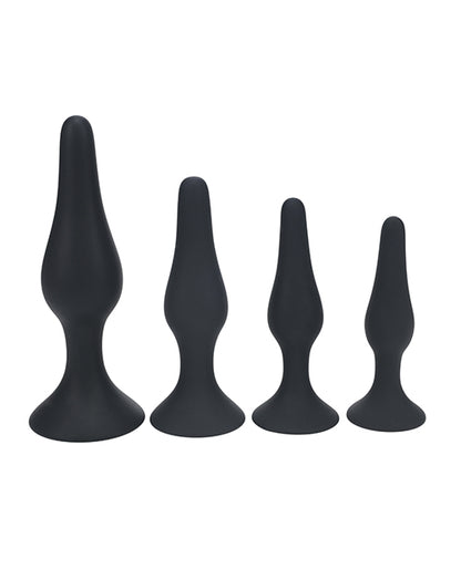 Shots Levelz Slim Silicone Anal Plug Kit of 4