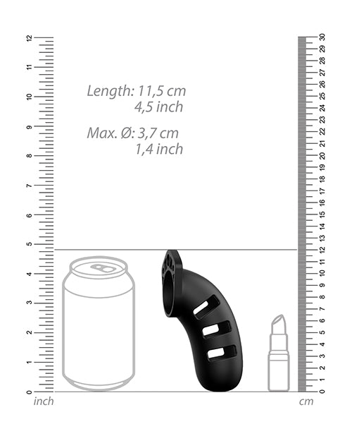 Shots Man Cage Chastity 4.5" Cock Cage Model 21