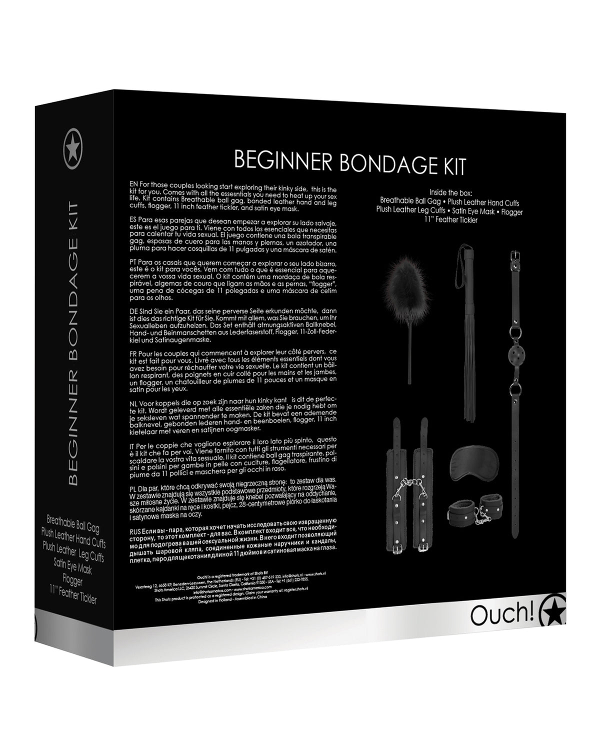 Shots Ouch Beginner's Bondage Kit