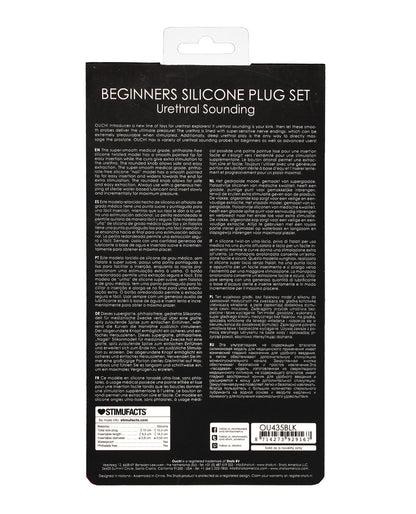 Shots Ouch Urethral Sounding Beginner's Silicone Plug Set