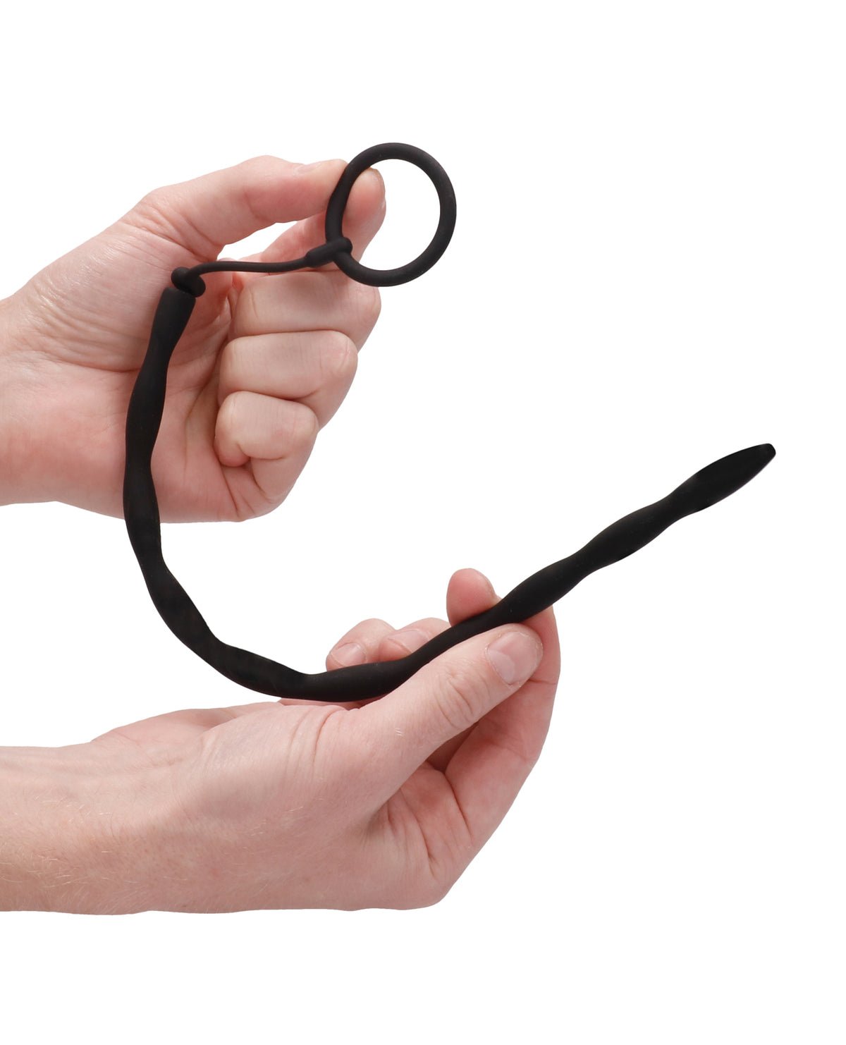 Shots Ouch Urethral Sounding Silicone Plug & Cock Ring Set