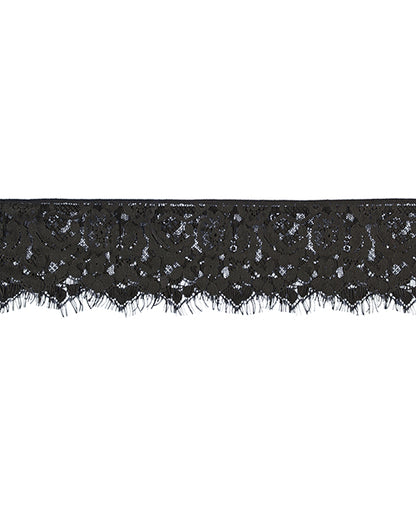 Shots Ouch Black & White Lace Mask w/Elastic Straps