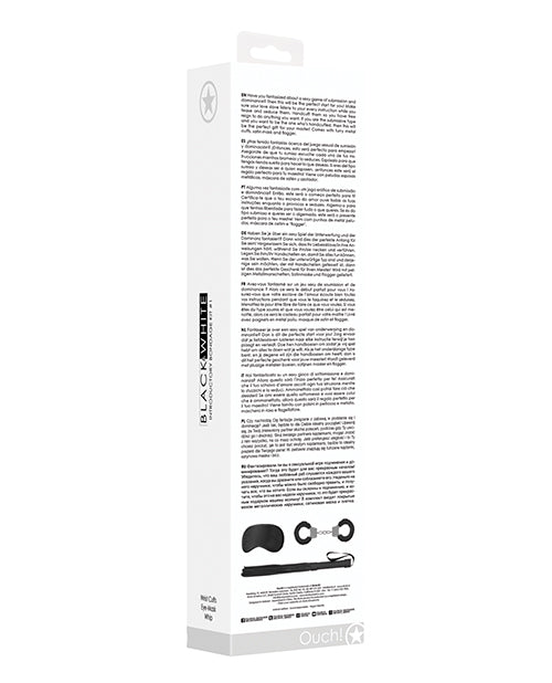 Shots Ouch Black & White Introductory Bondage Kit #1