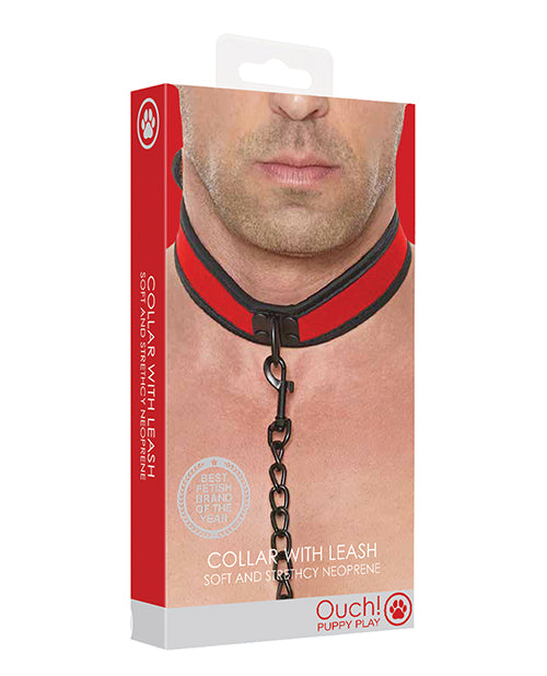 Shots Ouch Puppy Play Puppy Collar w/Leash