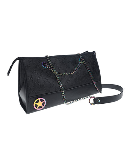 Shots Ouch! Venice Collection Bondage Kit w/Bag - Black/Iridescent