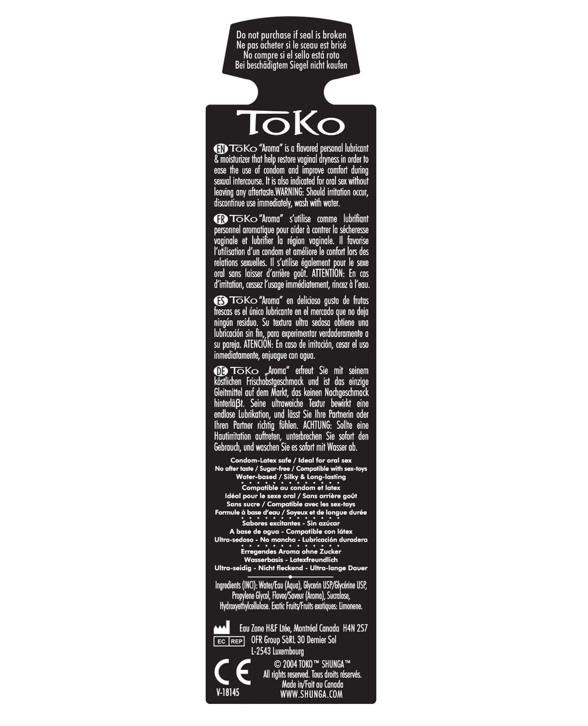 Shunga Toko Aroma Flavoured Lubricant - 5.5 Oz Melon Mango