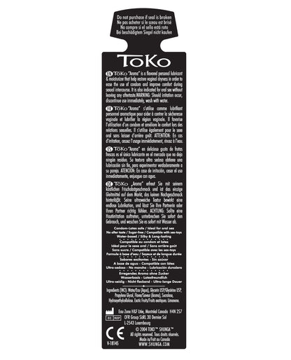Shunga Toko Aroma Flavoured Lubricant - 5.5 Oz Melon Mango