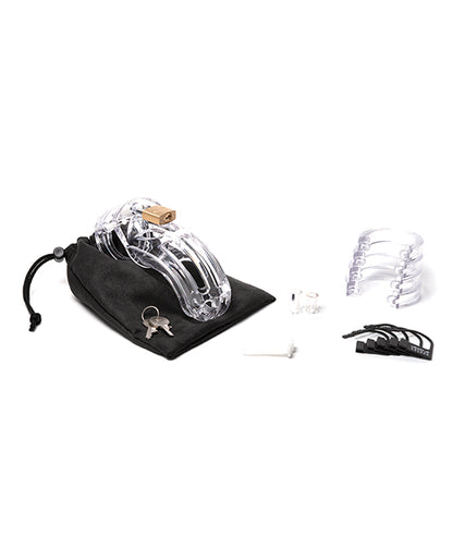 The Curve 3 3/4" Curved Cock Cage & Lock Set