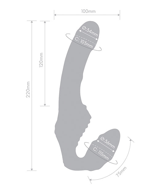 Strapless Together Remote Controlled Vibrator
