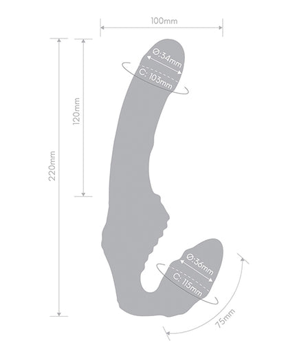 Strapless Together Remote Controlled Vibrator