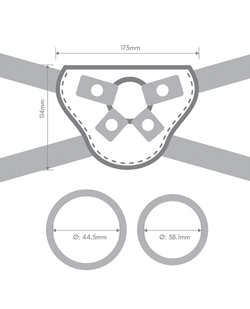 Together Pop 5.5 Silicone Dildo & Harness Set