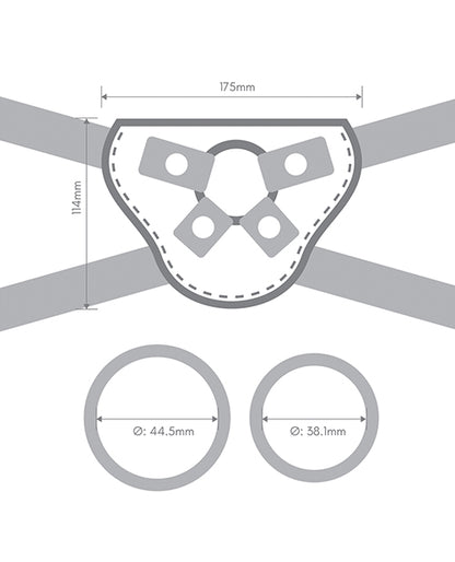 Together Pop 5.5 Silicone Dildo & Harness Set