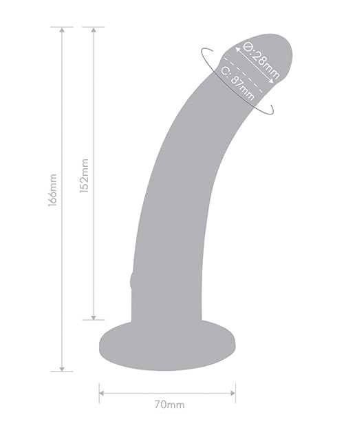 Together Tilt 6.5 Vibrating Silicone Dildo & Harness Set
