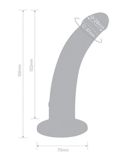 Together Tilt 6.5 Vibrating Silicone Dildo & Harness Set