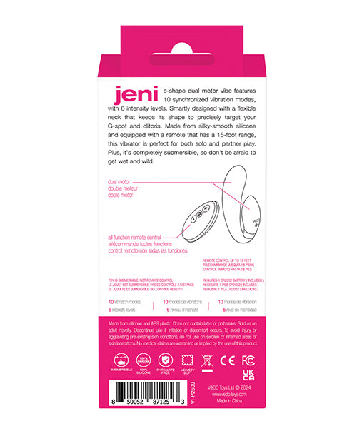 VeDO Jeni Dual Motor Vibe w/Remote