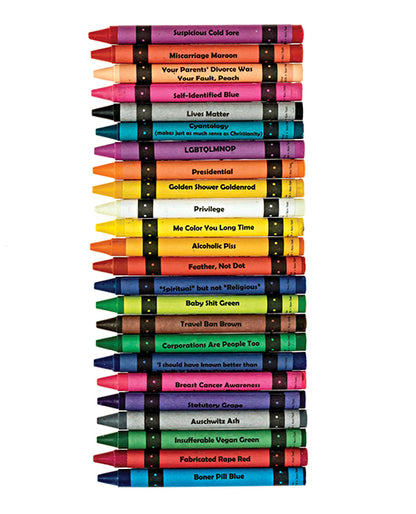 Wood Rocket Offensive Crayons