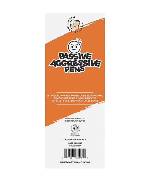 Wood Rocket Passive Aggressive Pens 3 - Pack