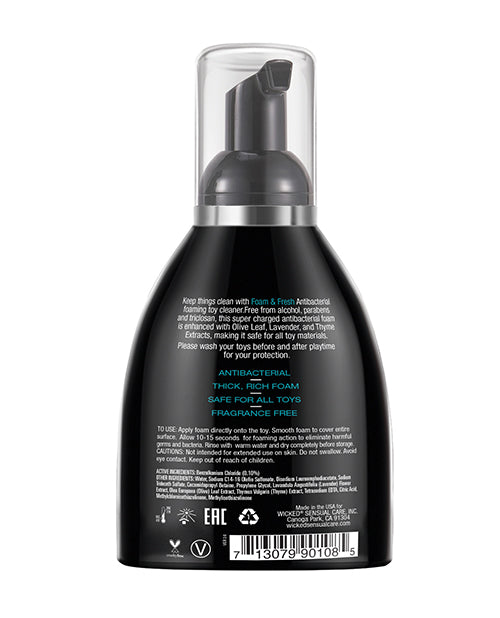 Wicked Sensual Care Foam N Fresh Anti-bacterial Foaming Toy Cleaner - 8 Oz