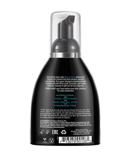 Wicked Sensual Care Foam N Fresh Anti-bacterial Foaming Toy Cleaner - 8 Oz