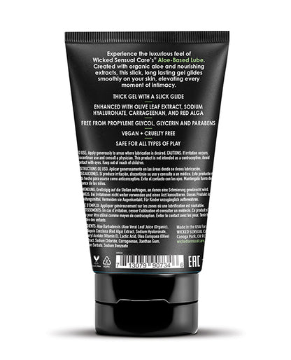 Wicked Sensual Care Aloe Vera Based Intimate Lubricant - 4 oz