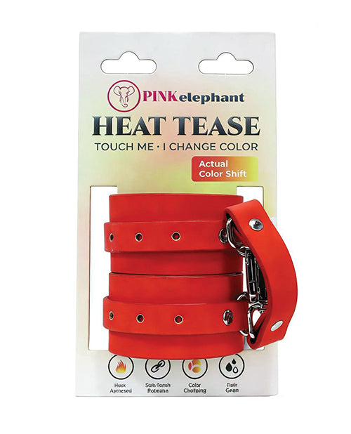 Heat Tease Cuffs - Blood Orange/Yellow