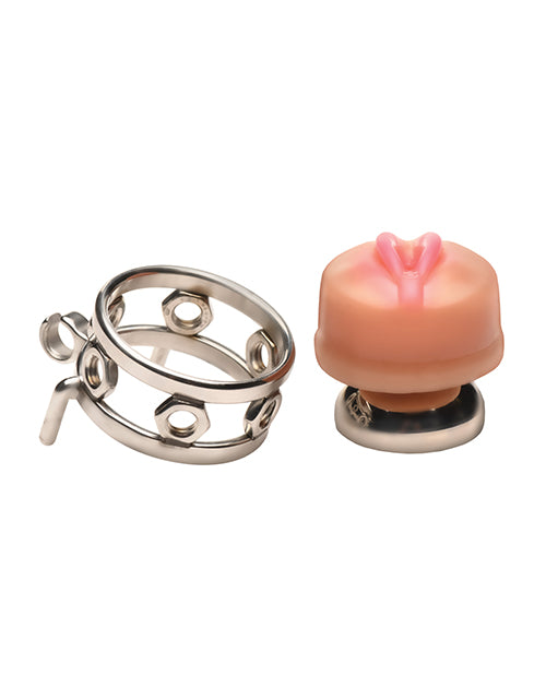 Master Series Pussy Boy Metal Chastity Cage