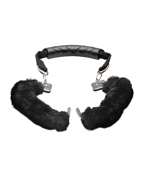 Master Series Furry Handcuffs w/Handle