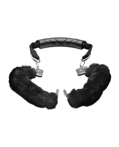 Master Series Furry Handcuffs w/Handle