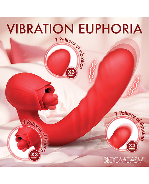 Bloomgasm - Boom Bloom Thrusting & Licking Rose Vibrator