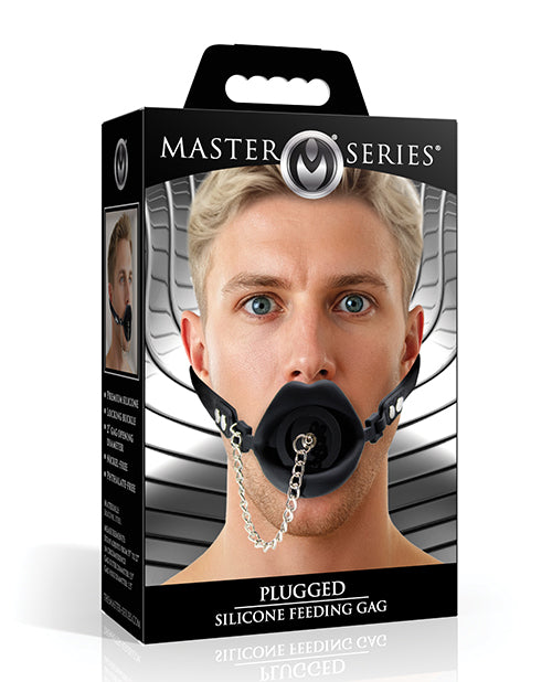 Master Series Plugged Silicone Feeding Gag