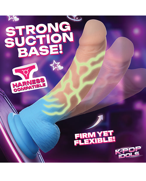 K Pop Idols Rion Silicone Dildo with Balls