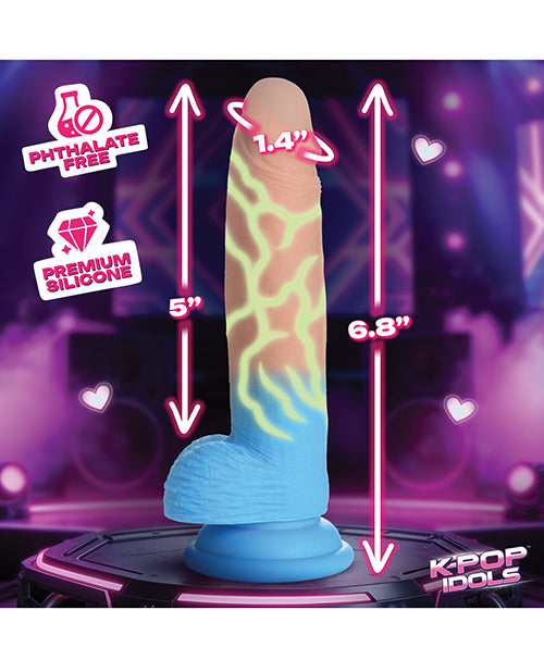 K Pop Idols Rion Silicone Dildo with Balls