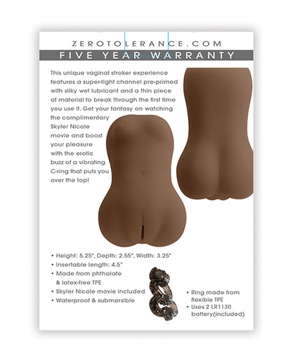Zero Tolerance Skyler Nicole Movie & Realistic Wet N' Ready Stroker