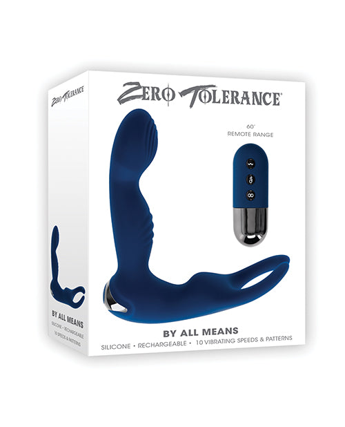 Zero Tolerance By All Means Prostate Vibrator w/Remote Control